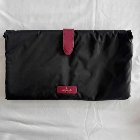 kate spade Other - Kate Spade Black Nylon Foldable Travel Organizer Accessory Bag NWTB Multiple Poc